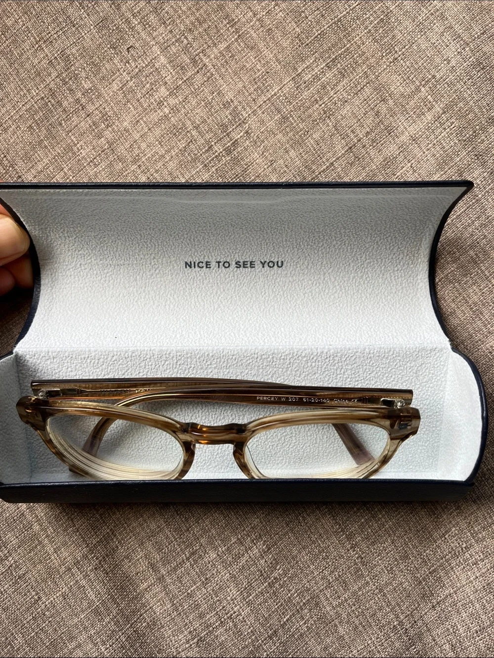 Warby Parker Eye Glasses Frames Tortoise Shell Percey W 207